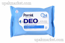 Влажные салфетки 20шт дезодорирующие Бумфа Премиал 