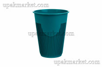 Стакан для горячих напитков 250мл бирюзовый 20уп по 13шт PР (260шт) ВЗЛП