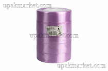 Лента 2,5 см Атласная Сиреневая 22 м (5 бабин)