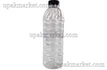 Банка ПЭТ 1,0л "Сок" + черная/белая крышка №38