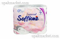 Туалетная бумага 4-х слойная Imperial V2, 4 рулона (16,8м) (10уп) SOFFIONE