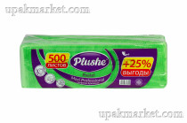 Салфетки 24х24 1-слойные, 500 листов Пастель салатовые PLUSHE 