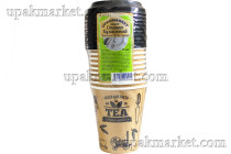 Набор Стакан 250мл "Кофе Тайм" + крышки 10шт. Миксы