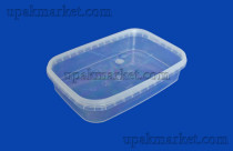 Банка   0,5л   прозрачное  прямоугольное НИЗКОЕ   /130*105*54/   Энтерпак   (450шт)