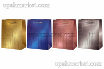 Пакет бумажный подарочный 23х18х10см Люкс c тиснением