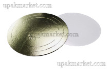 Подложка картонная 2,5мм д180мм золото/крафт ФИН