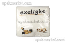 Салфетки 24х24 бумажные 80л белые Exelight A