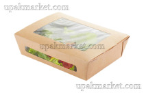 ОСК салатник Salad 1000 с окном 170(190)х130(150)х50мм (250шт)