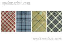 Пакет бумажный подарочный 32х45х10см "Мат. клетка"