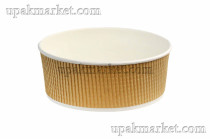 Картонный салатник AVIORA 1090 ДНО крафт, трехслойные 166х65мм  (12уп. х 25шт.)