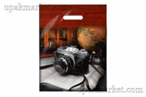 Пакет с вырубной ручкой 31х40 Обьектив Интерпак /10уп х 50шт/