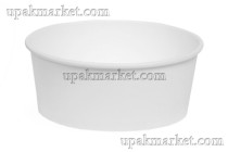 Емкость круглая Round Bowl 750 дно белая 150(128)х60мм вместимость 600мл OSQ  