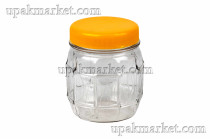 Банка ПЭТ 0,200 "Бочонок" + желтая крышка №58