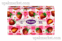 Салфетки в коробке V-сложение 2х сл. 100шт PLUSHE