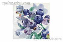 Салфетки 33х33 трехслойные Черника Art Bouquet 20 шт