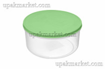 Контейнер для продуктов "Verona" круглый 150 мл с гибкой крышкой (зеленый) 125 шт.