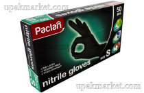 Перчатки нитриловые неопудр. PACLAN  (S) /20х50шт/ (20) ПРЕМИУМ черные