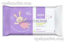 Салфетки влажные 48шт для детской гигиены Бумфа АМРА 