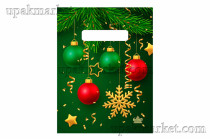 Пакет НГ выруб 19х25 "Золотая снежинка "