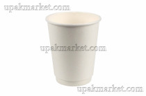 Стакан бумажный 0,350л 90мм ГН Белый "матовый" 2-х сл. /20уп х 27шт/ ProstoKap 