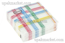 Салфетки 25х25 1-слойн. ДЕСНА 40л Цветная линия