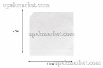Пакет бумажный пищевой уголок 170х170мм ОДП белый 40гр НПФ