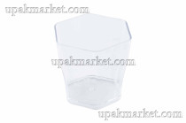 Фуршетная форма «Снежинка» PS 53х48х47мм - 55мл., прозрочная, 600 штук в коробке AVIORA