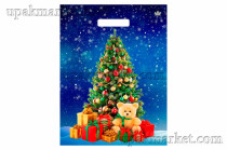 Пакет НГ с вырубной ручкой 31х40см "Магия торжества" Тико 