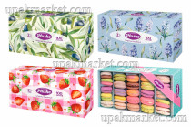 Салфетки в коробке V-сложение 2х сл. 100шт PLUSHE