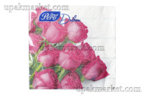 Салфетки 33х33 3-х слойные "Розы" 20 листов, GrandPero Deluxe