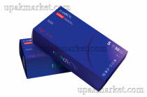 Перчатки латексные особопрочные неопудренные S HIGH RISK TOP GLOVE / 10уп х 50шт / голубые