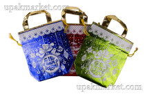 Мешок новогодний 26х24х10см блестящие /5уп х 20шт/