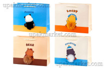 Пакет бумажный подарочный 20х15х9 Люкс с мехом