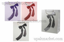 Пакет бумажный подарочный 26х10х32см Люкс c тиснением