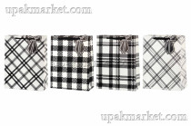 Пакет бумажный подарочный 26х32х12см Люкс