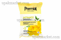 Салфетки влажные 20шт для интимной гигиены женские в ассортименте Бумфа Премиал