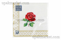 Салфетки 33х33 трехслойные Романтическая роза Art Bouquet 20 шт