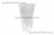 Стакан прозрачный 500 мл диаметр 95 Pet ЮФ