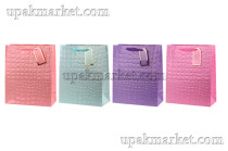 Пакет бумажный 26 х 32 х 12 Люкс лак кожа, микс