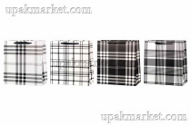 Пакет бумажный подарочный 15х15х6см микс