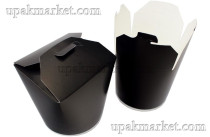 Короб бумажный China Pack /d1-70x83,d2-83,h-100/ Черный 750мл