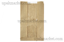Пакет бумажный пищ. 320х180х70 д/выпечки окно бурый Марийский крафт (1000шт)