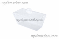 Креманка с крышкой прямоугольная 97х50х45мм 110мл прозрачная PS  AVIORA