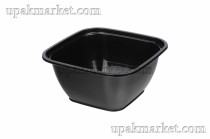 Контейнер ВЗЛП "Кубик" черный 375мл 126х126х51,5 (500шт) ПП