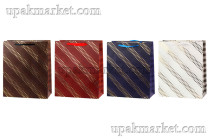 Пакет бумажный подарочный 18х23х10см микс