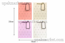 Пакет бумажный подарочный 18 х 23 х 10см Люкс с тиснением