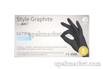 Перчатки нитриловые неопудренные смотровые S серые ПРЕМИУМ STYLE GRAPHITE /10уп х 100шт/