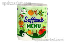 Полотенца бумажные 2-х слойные Menu V2 Белые 12,5м, 2рулона(10 уп) SOFFIONE		