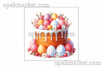 Салфетки 33х33 3-слойные PERO Prestige Пасхальное угощение 20 листов 