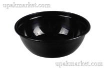 Тарелка-контейнер 375мл 144мм.PP черная ВЗЛП  